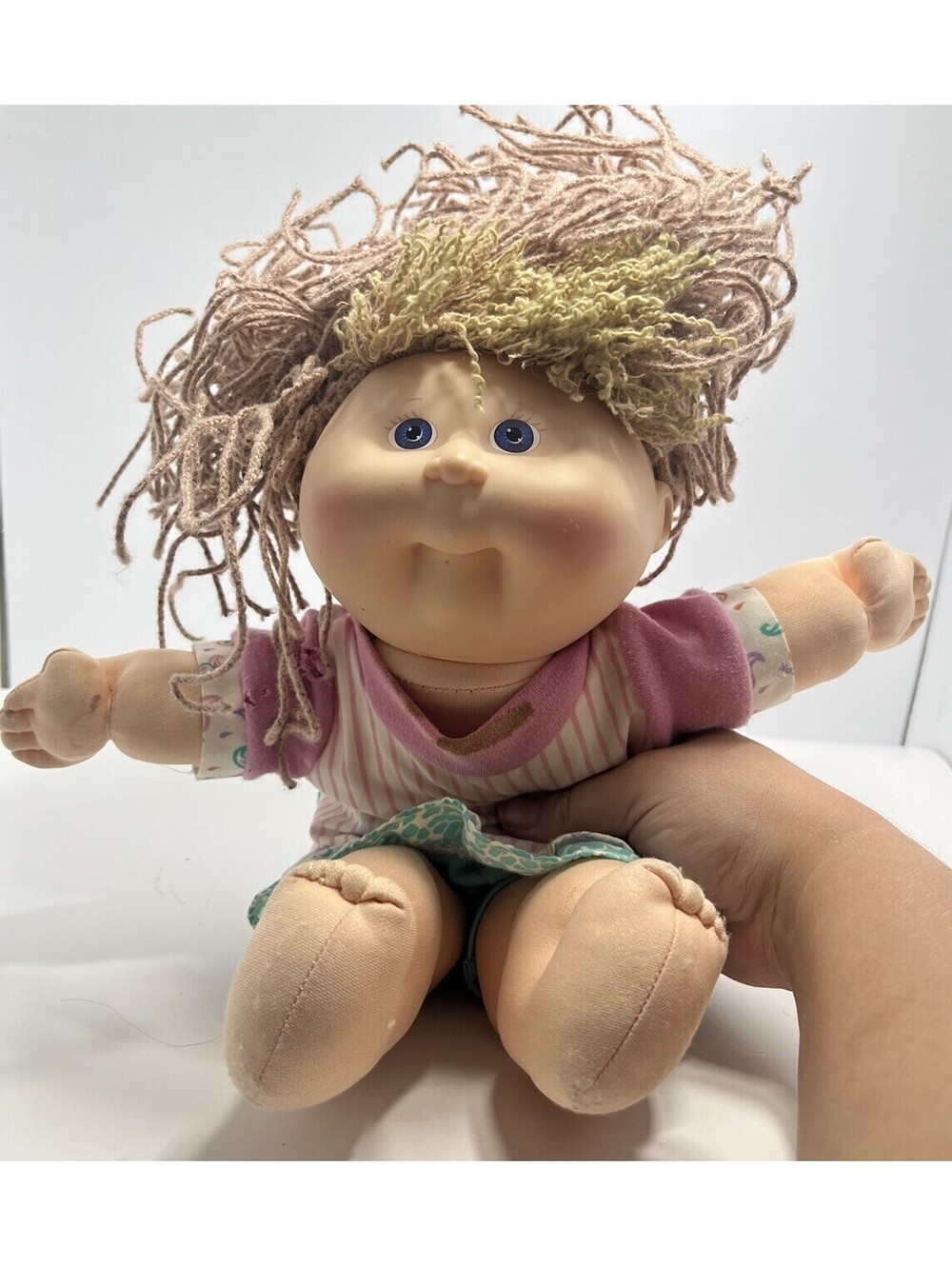 VINTAGE 1991 CABBAGE PATCH PRETTY CRIMP 'N CURL 14" KID FIRST EDITION